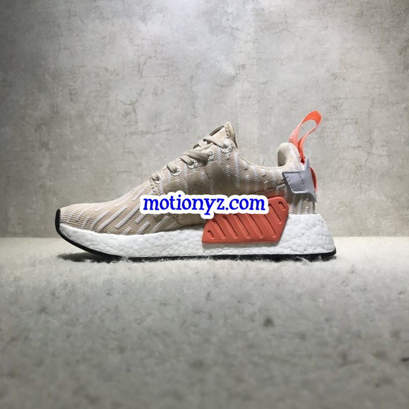 Real Boost Adidas NMD R2 PK Linen White